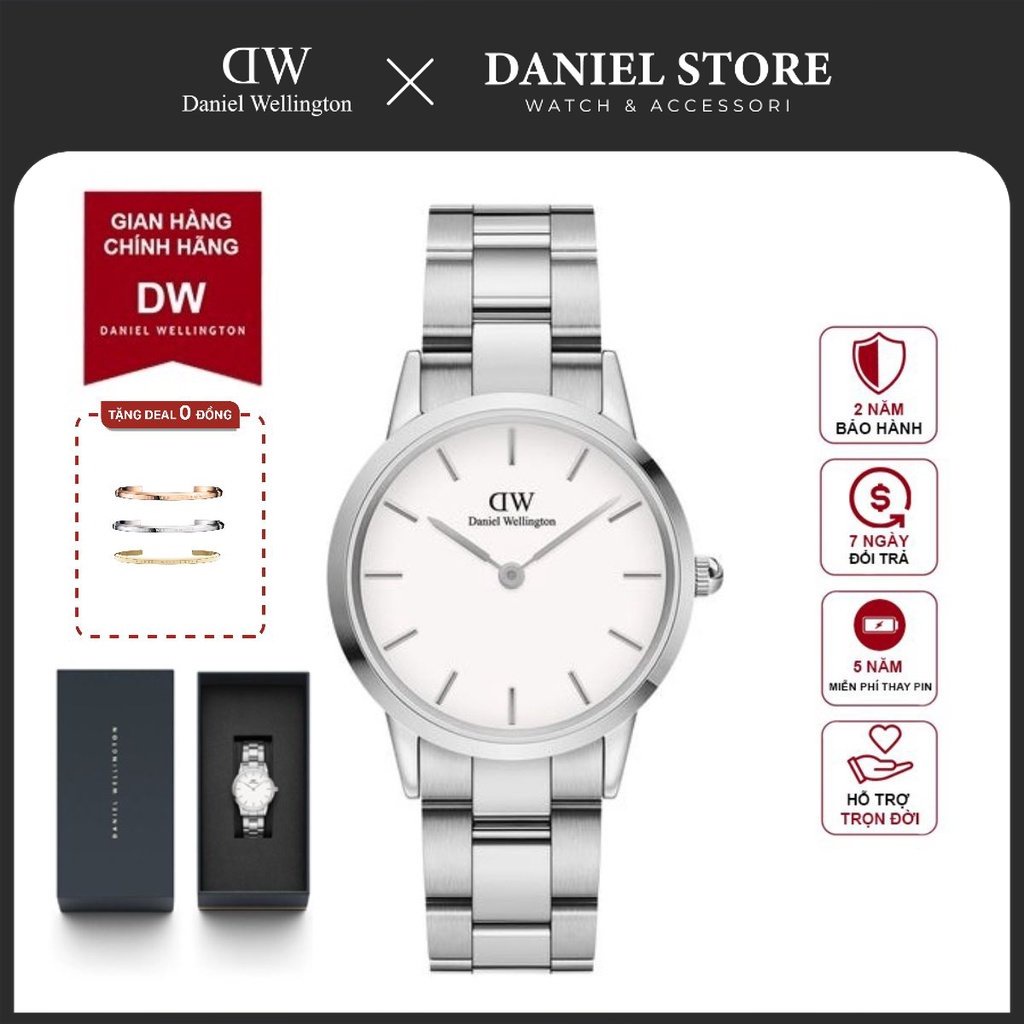 Đồng hồ Nam Nữ Daniel Welington Iconic Link Silver DW00100207 - Daniel Store .