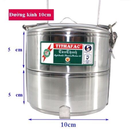 Camen 2 ngăn tithafac inox cao cấp IN - NT
