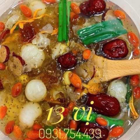 sét chè dưỡng nhan túi 350g gồm 13 vị (nấu được 14-18 chai)