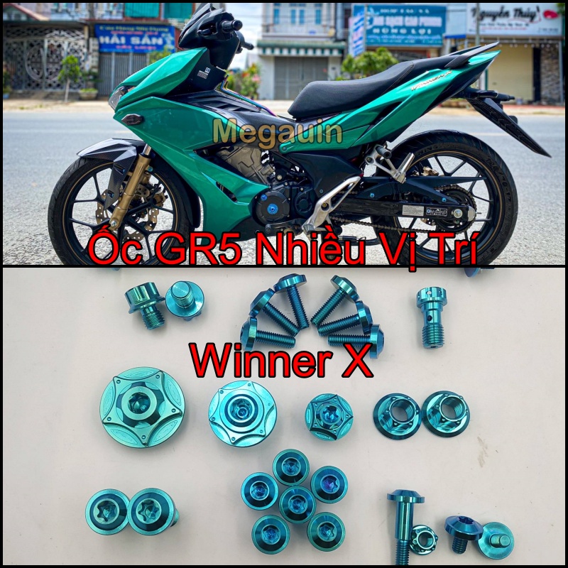 Ốc GR5 full dàn áo Winner X V2, V3 2022