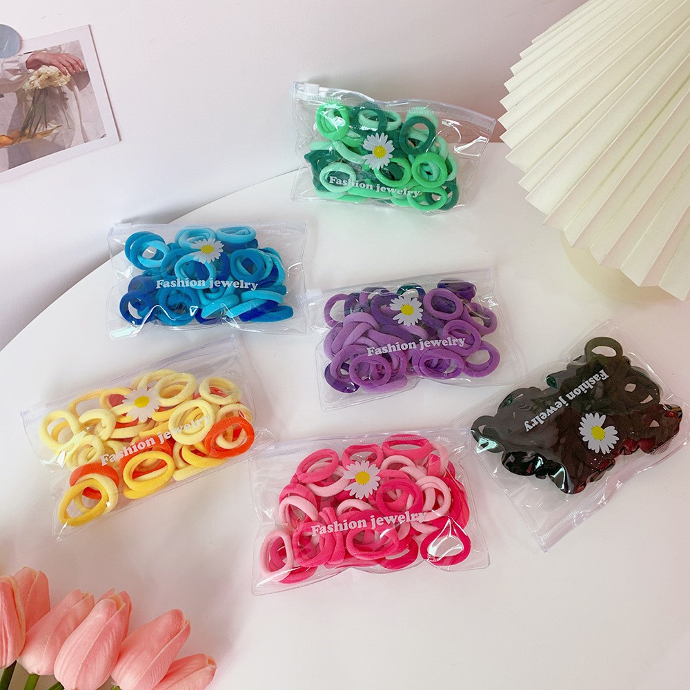 Set Dây Thun Cột Tóc Đầy Màu Sắc Cho Bé