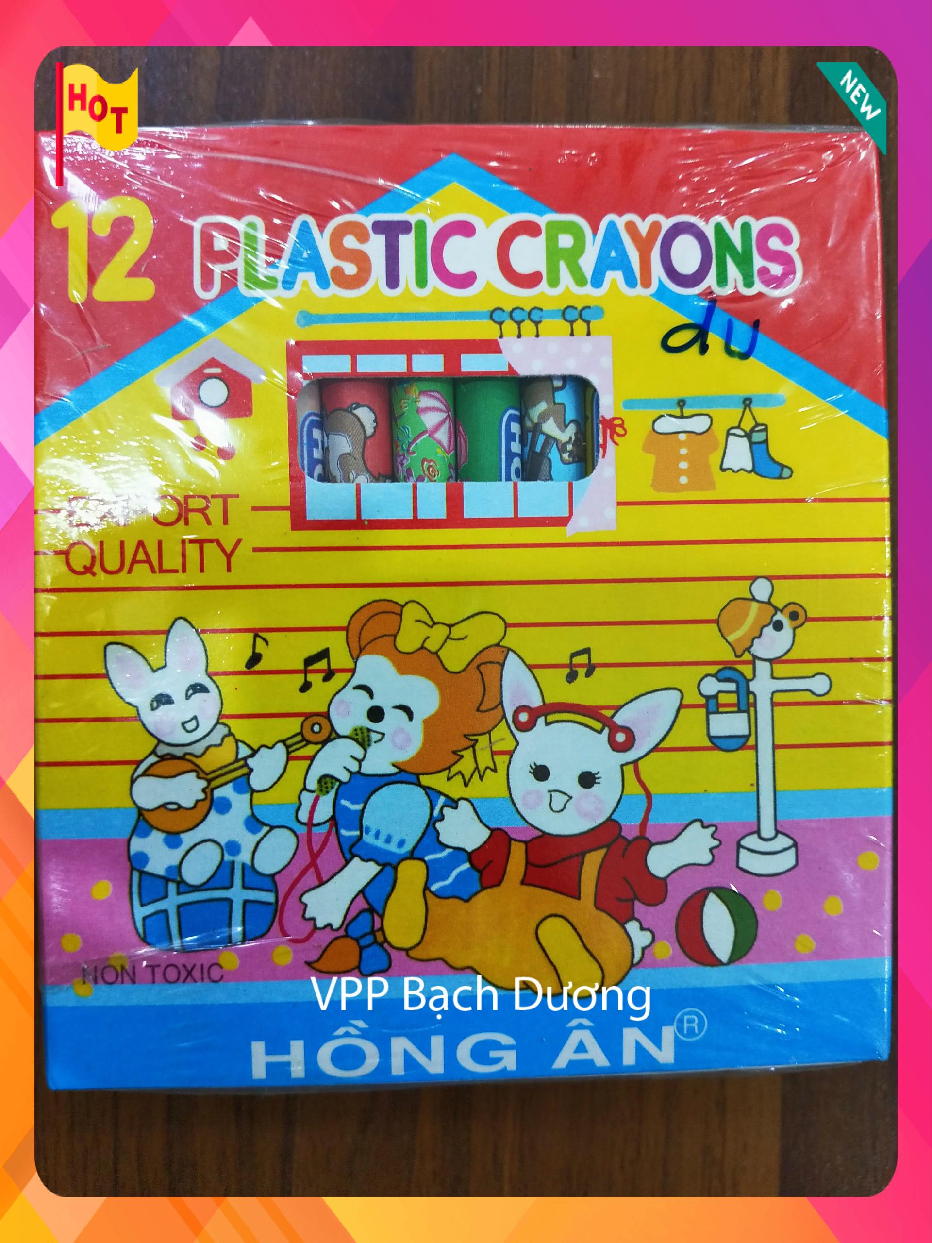 Sáp 12 màu hồng ân - lốc/5 hộp
