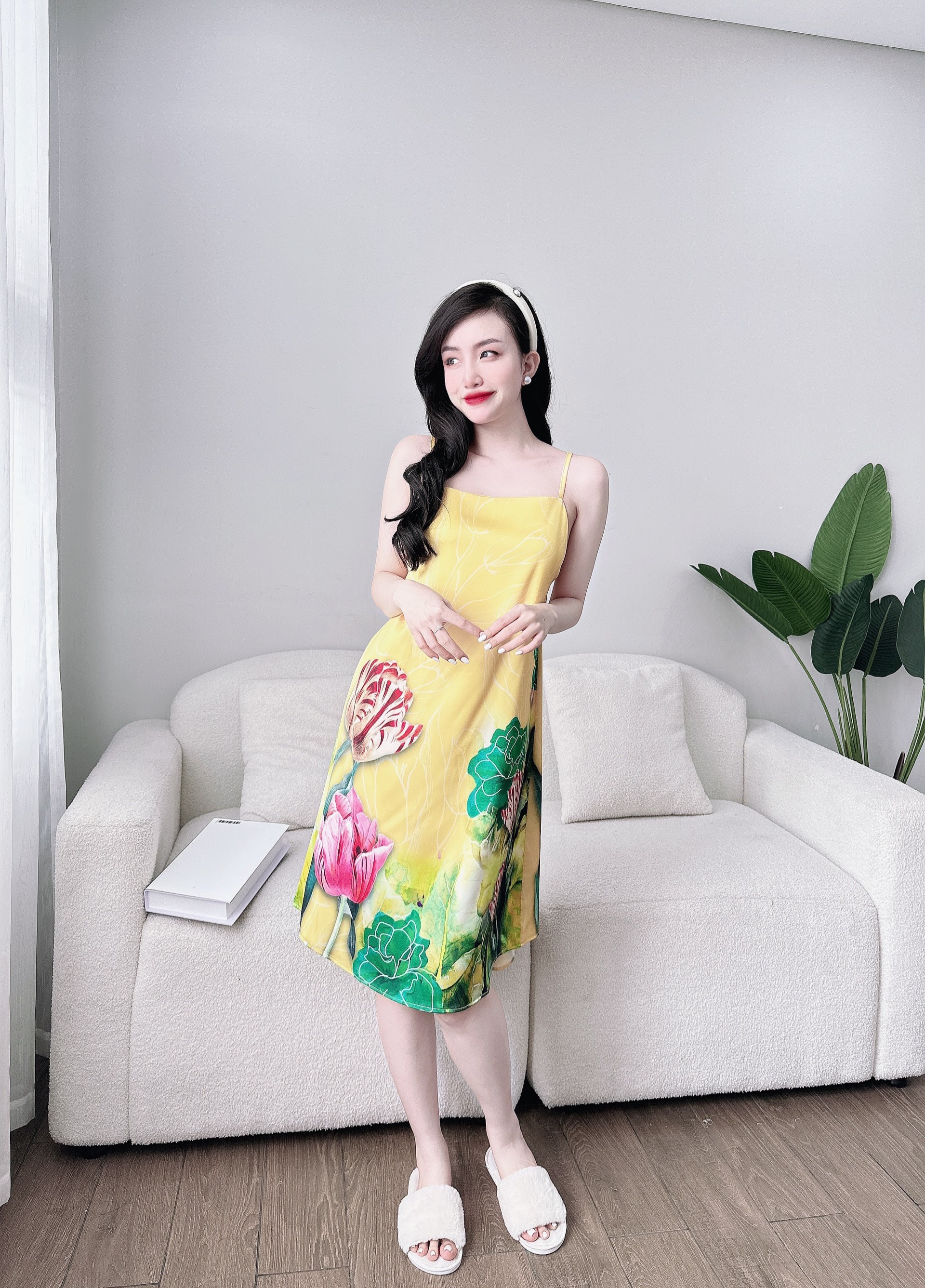 [HCM]DB116- Đầm Lụa Trơn Cao Cấp