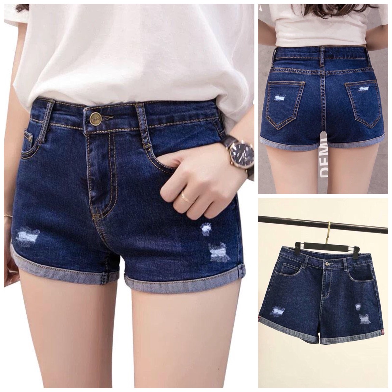 [FreeshipMAX] [HCM]Quần Short Nữ Quần Short Jean Nữ Co Giãn
