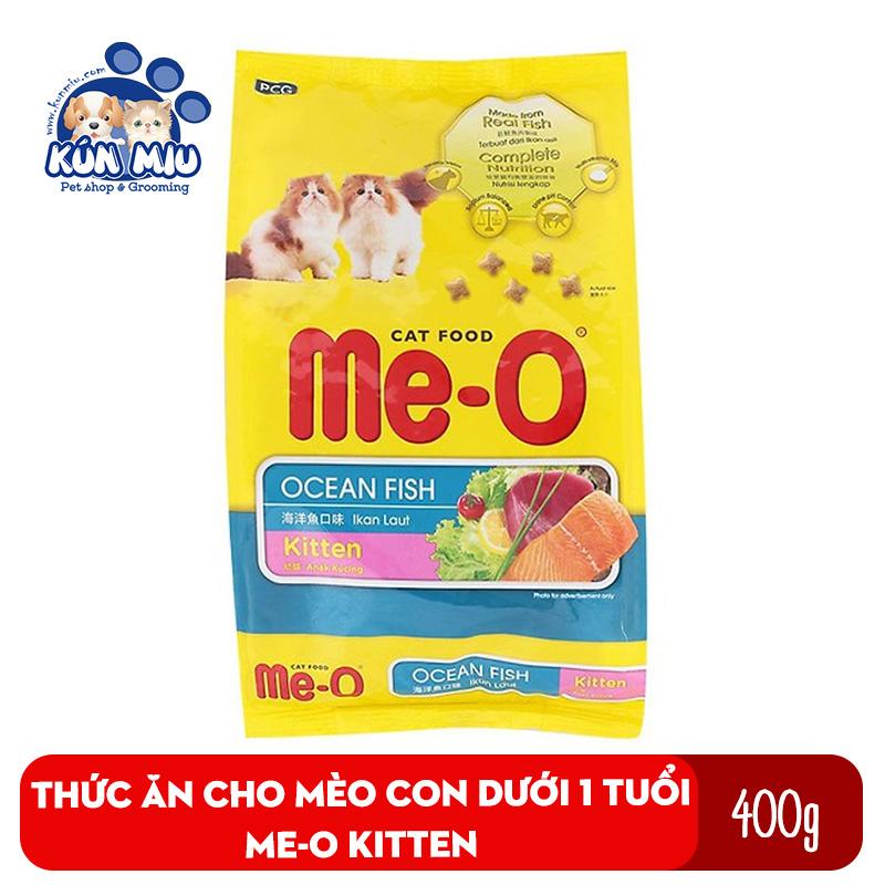 [Hoàn Tiền 10%] Thức ăn cho mèo con dưới 1 tuổi Me-O Kitten túi 400gr