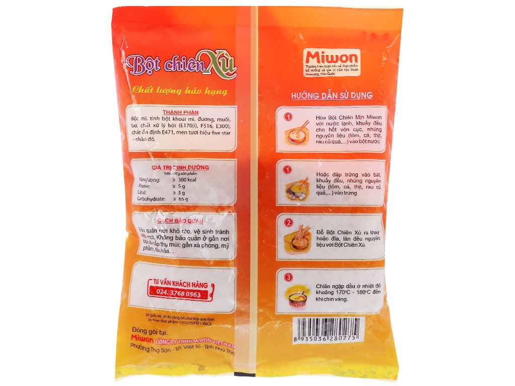 [Siêu thị WinMart] - Bột chiên xù Miwon gói 100g