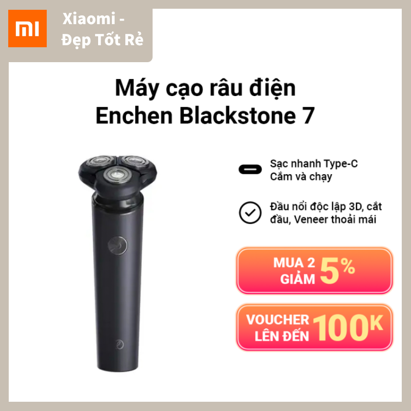 Enchen máy cạo râu điện blackstone 7 hudg buster máy cạo râu gần gọn gàng và sạch sẽ type-c sạc nhanh cắm và chạy-xiaomi-preferred