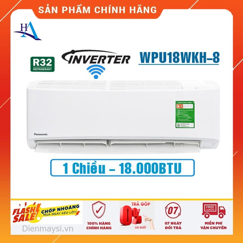 Máy lạnh Panasonic Wifi Inverter 2 HP CU/CS-WPU18WKH-8M (Miễn phí giao tại HCM-ngoài tỉnh liên hệ shop)