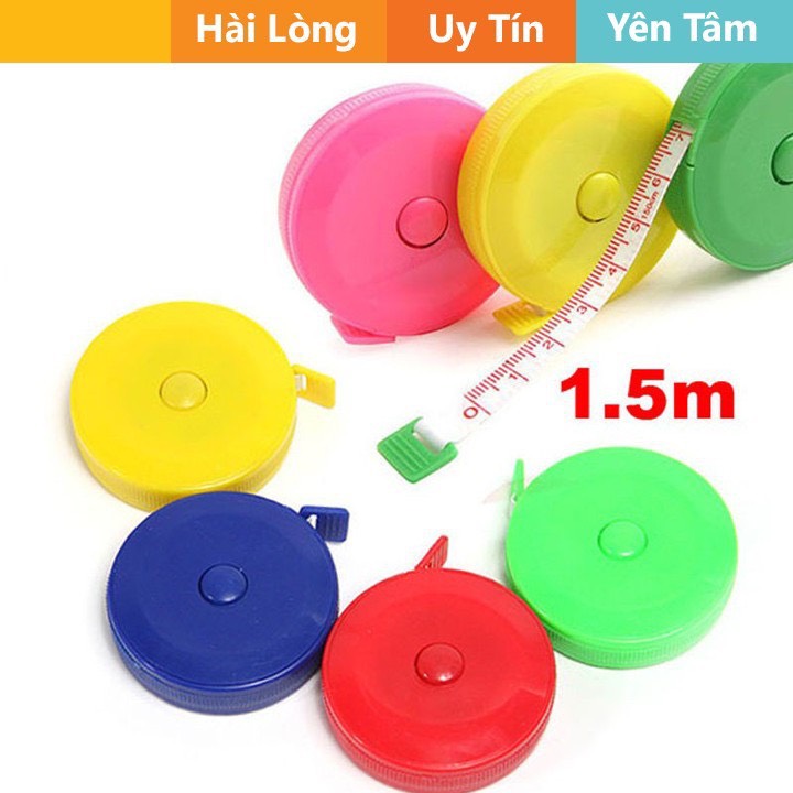 Thước cuộn D&T có nút bấm tiện lợi dài 1m5