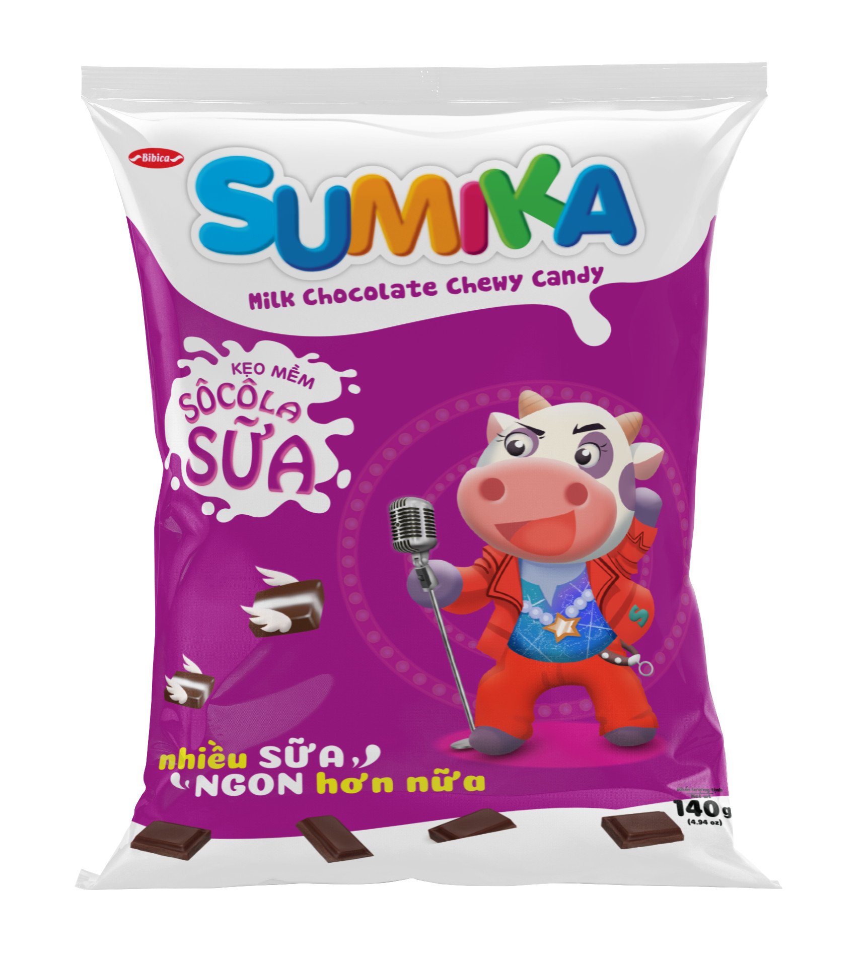 Combo 3 Kẹo Mềm Sumika Sữa Bibica 140g