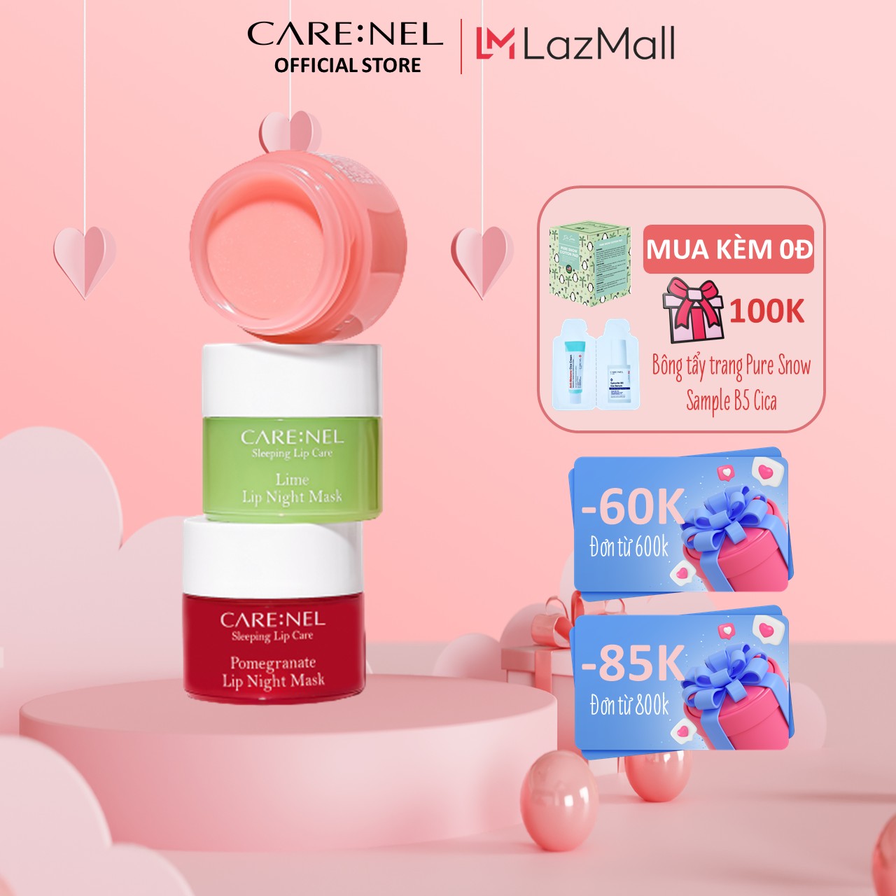 Mặt nạ ngủ Carenel dưỡng ẩm chuyên sâu 5g
