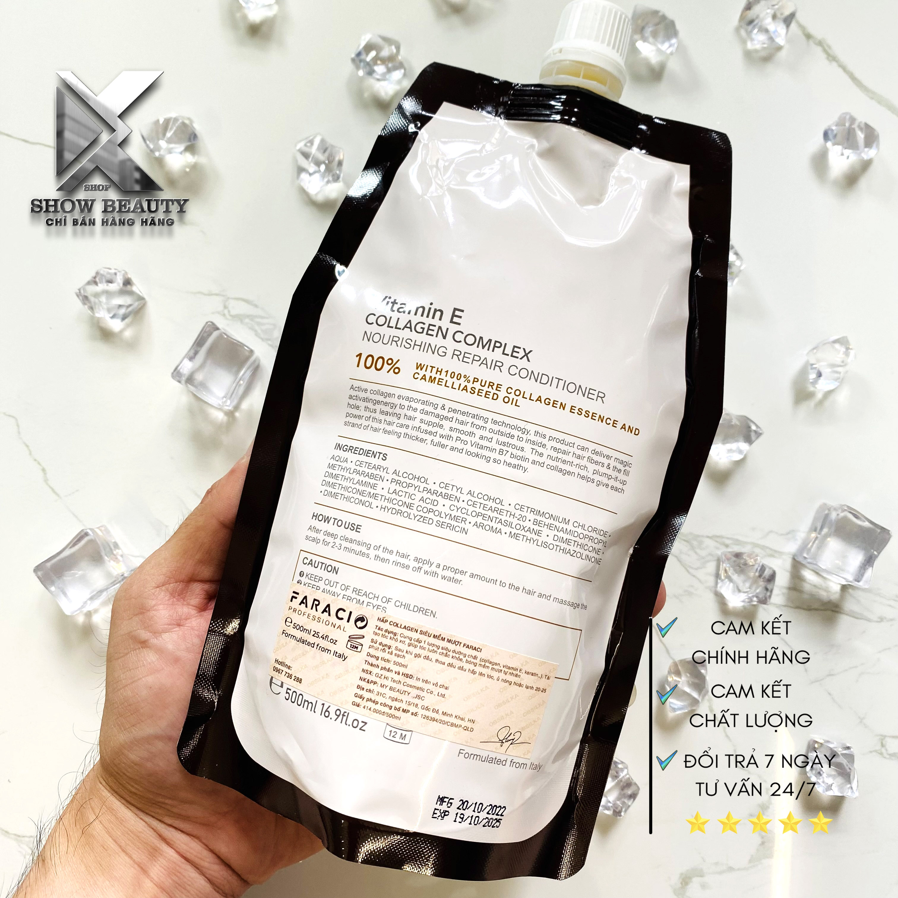 Dầu Hấp Ủ Tóc Faraci Collagen Siêu Mềm Mượt 500ml