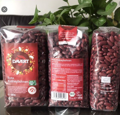 Đậu đỏ hữu cơ chưa rang Davert (500g)