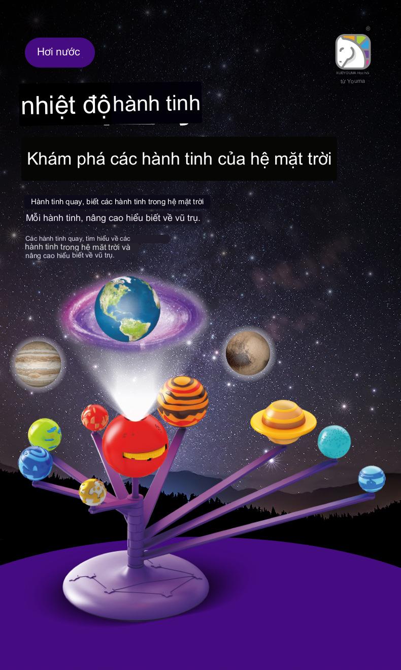 Bộ đồ chơi lắp ráp mô hình Hệ mặt trời - Solar System Planetarium