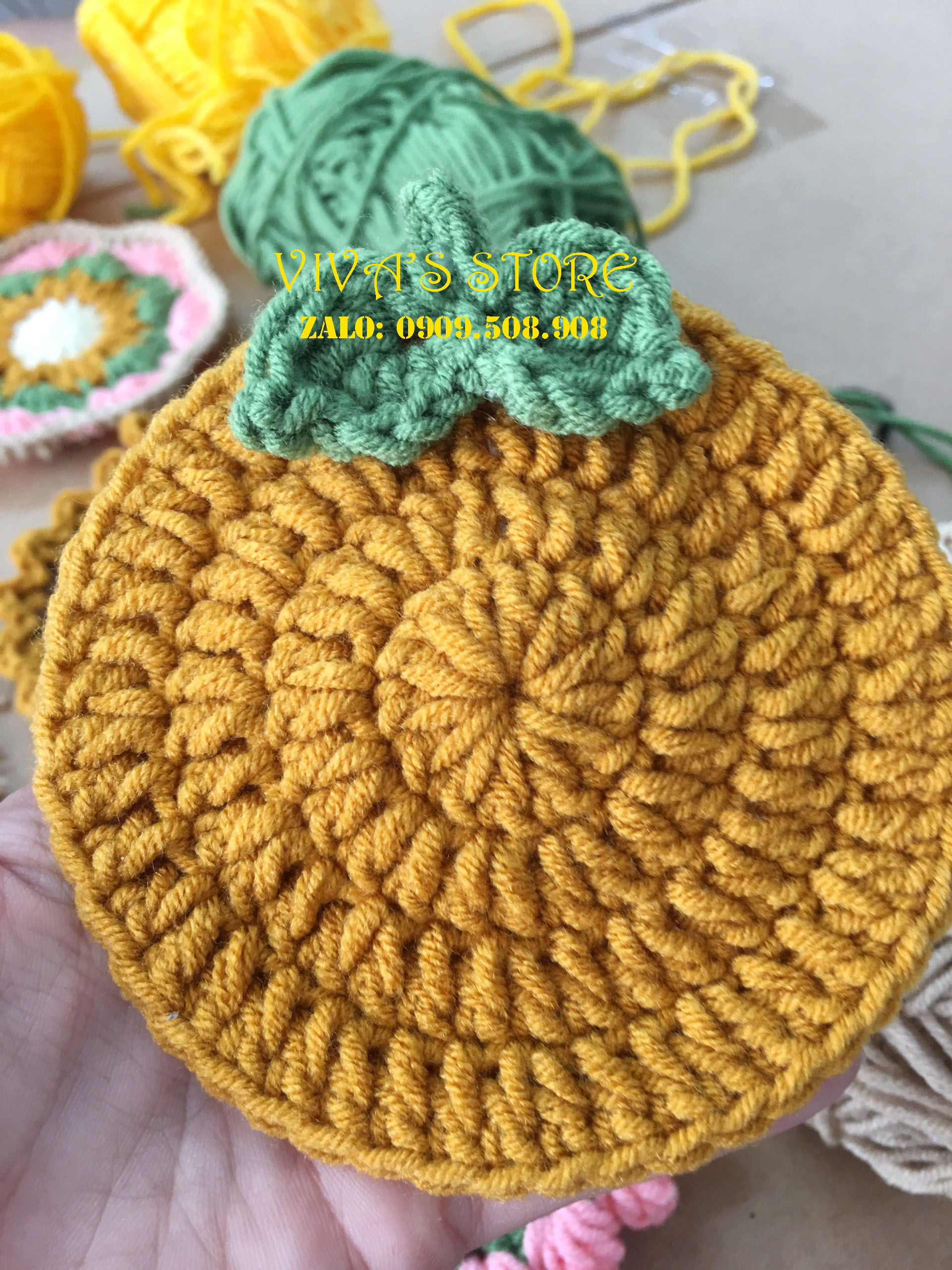 [HCM]Đế lót ly bằng len