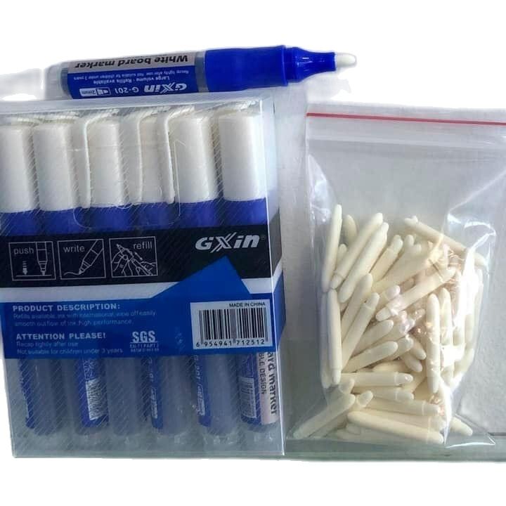 (set 5 cây) Bút lông nhấn viết bảng trắng