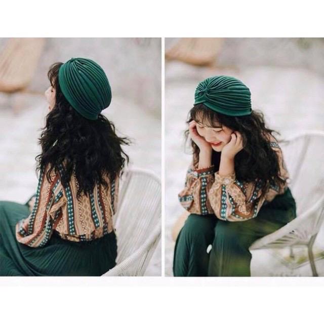 Mũ Tuban Cao Cấp Phong Cách Boho Vintage ( Hàng Có Sẵn )