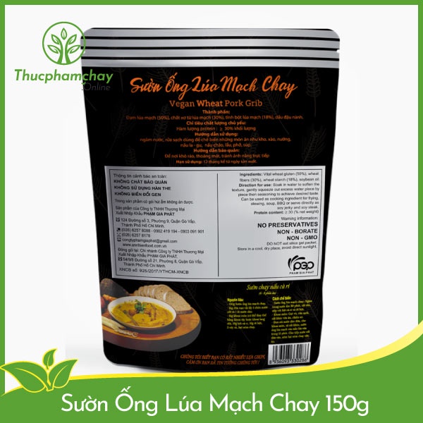 Sườn Ống Lúa Mạch Chay An Nhiên 150g