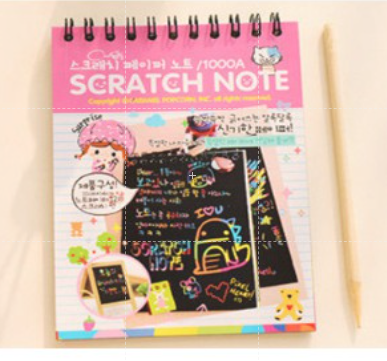 Sổ cạo sắc màu ảo thuật A6 (10x14.5cm)
