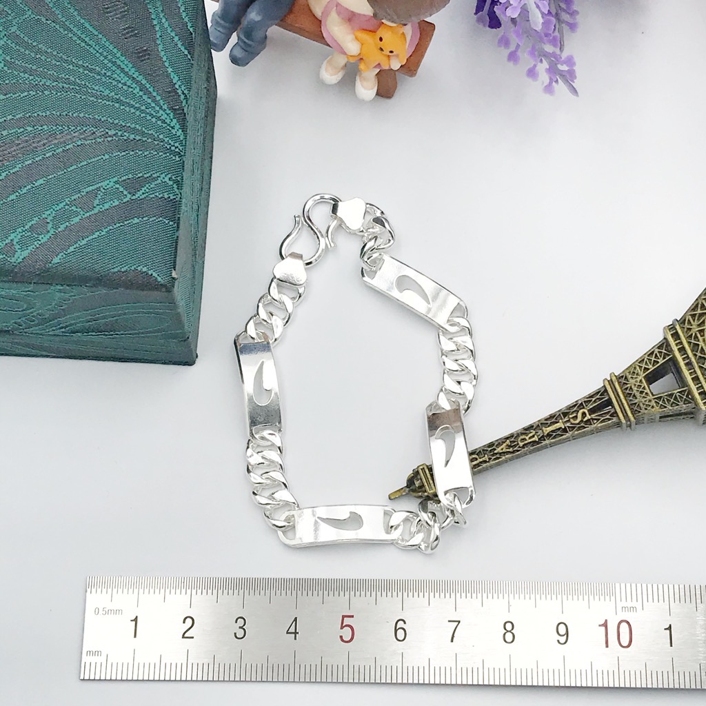 Lắc Tay Nam Bạc Hiểu Minh LTN007 Bảo Hành Vĩnh Viễn