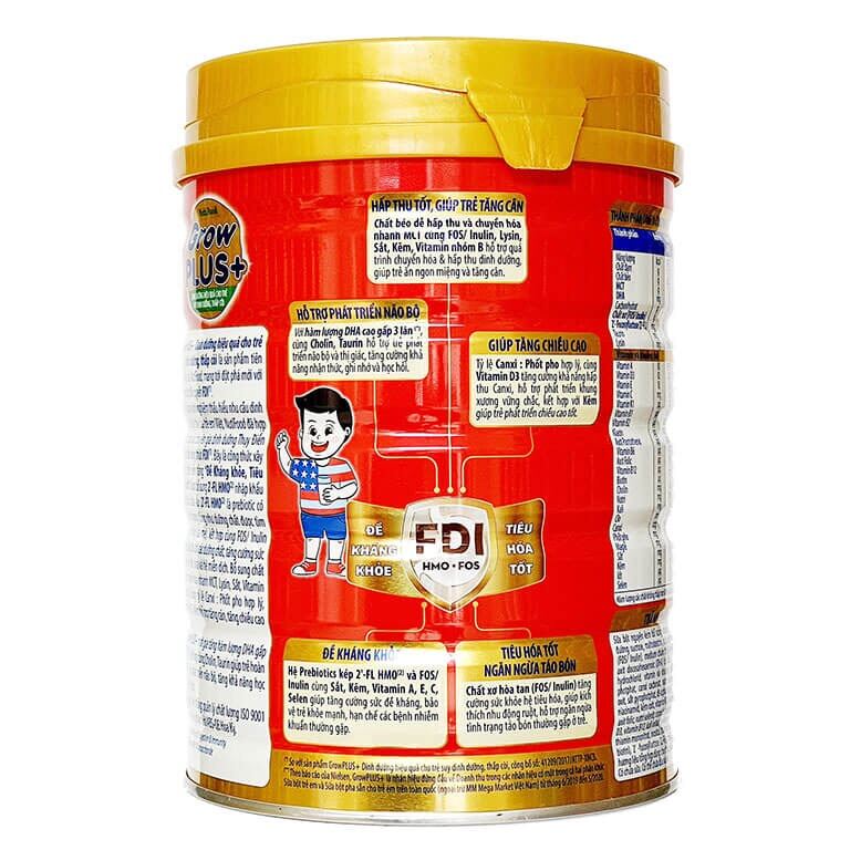 Sữa Bột Nutifood Growplus Đỏ 1+ 900g