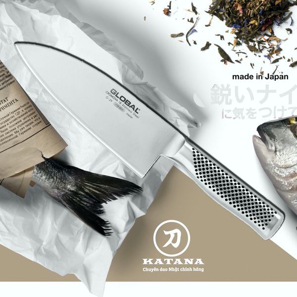 [Trả góp 0%]Dao bếp Nhật cao cấp Global G29 Slicer (180mm)