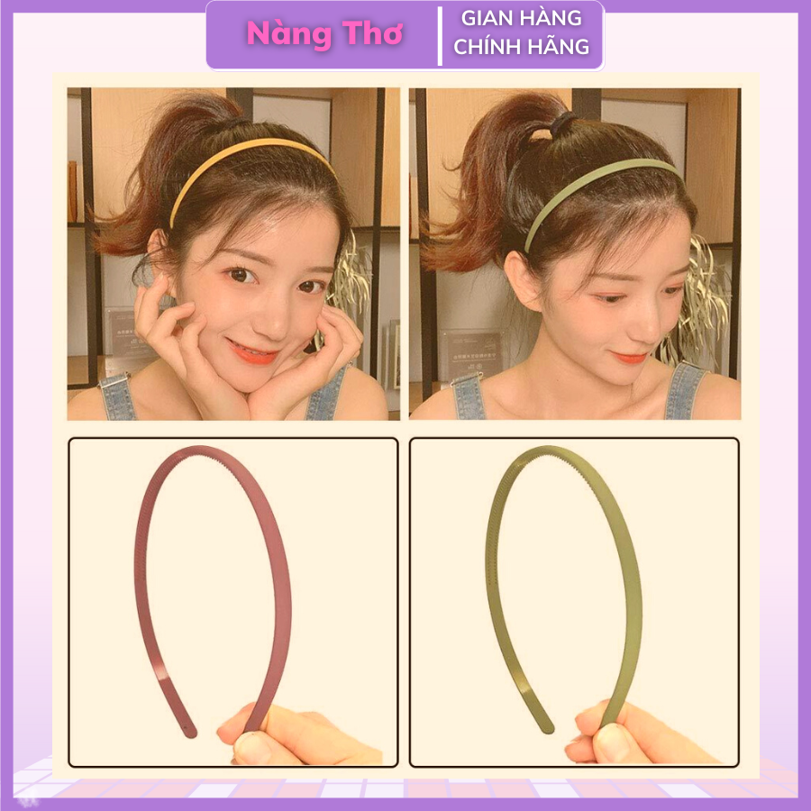 Cài Tóc Nhựa Bản To 1,2cm Cho Nữ