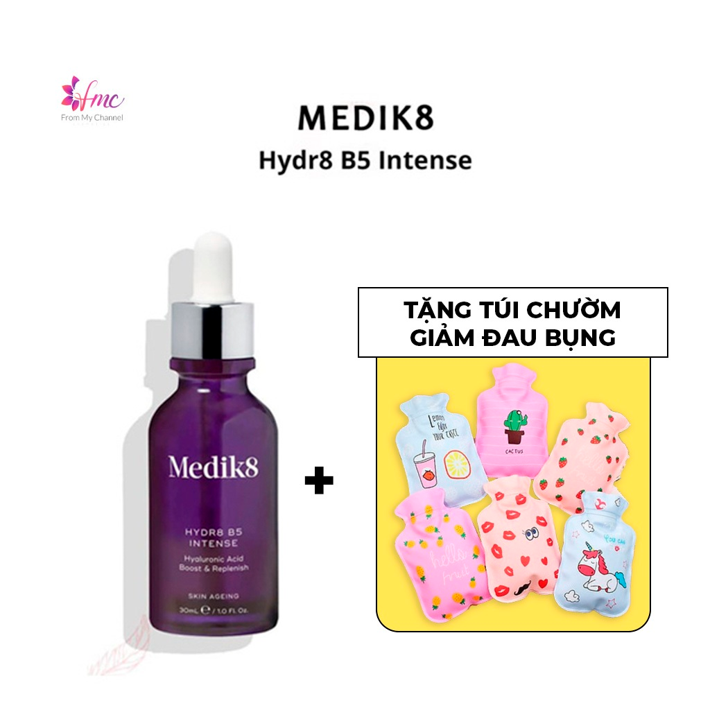 [MUA 1 TẶNG 1] Serum cấp Ẩm Phục Hồi da Medik8  Hydr8 B5 Intense 30ml + Tặng 1 túi chườm giảm đau bụng