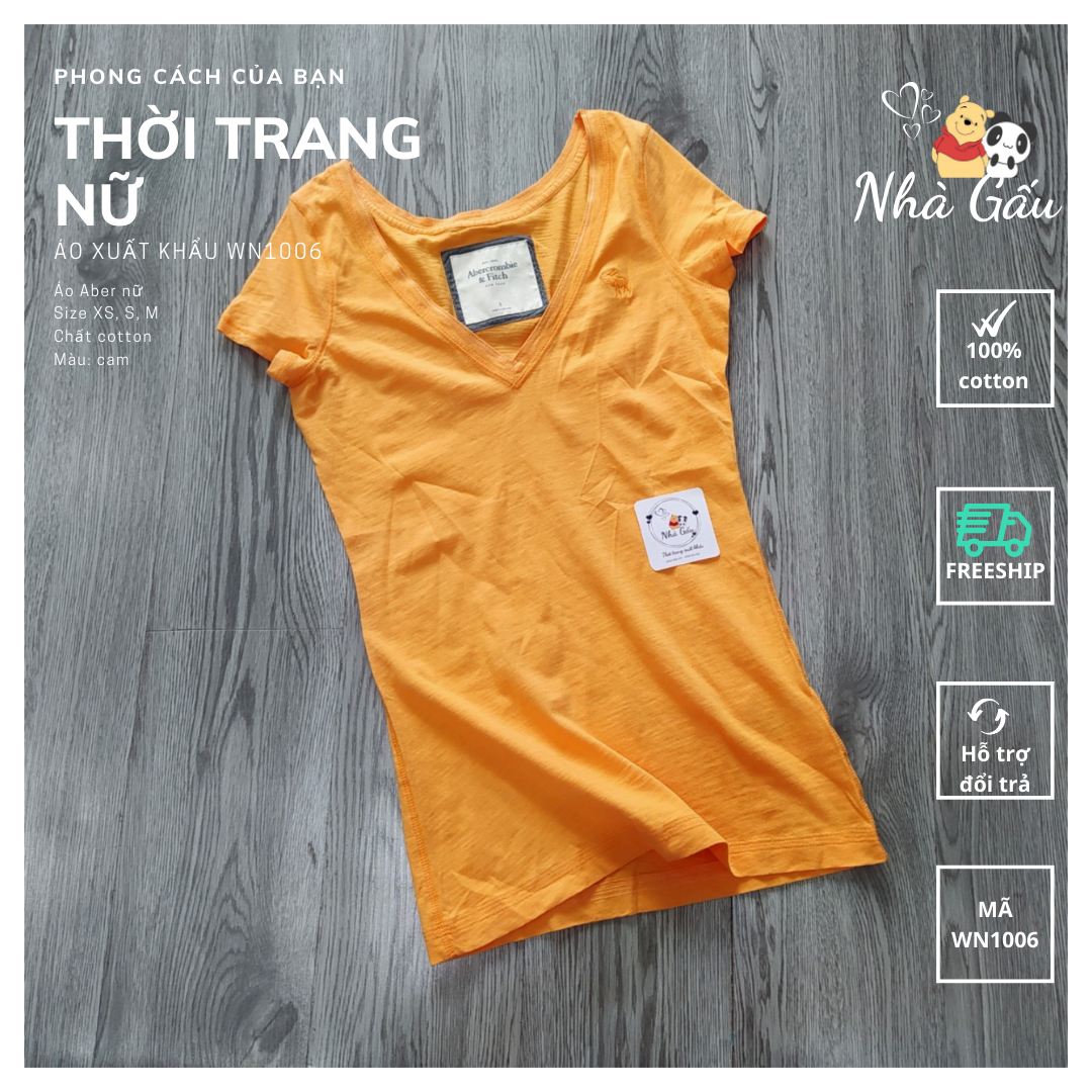 Áo thun Aber nữ xuất khẩu màu đẹp from ôm hack dáng