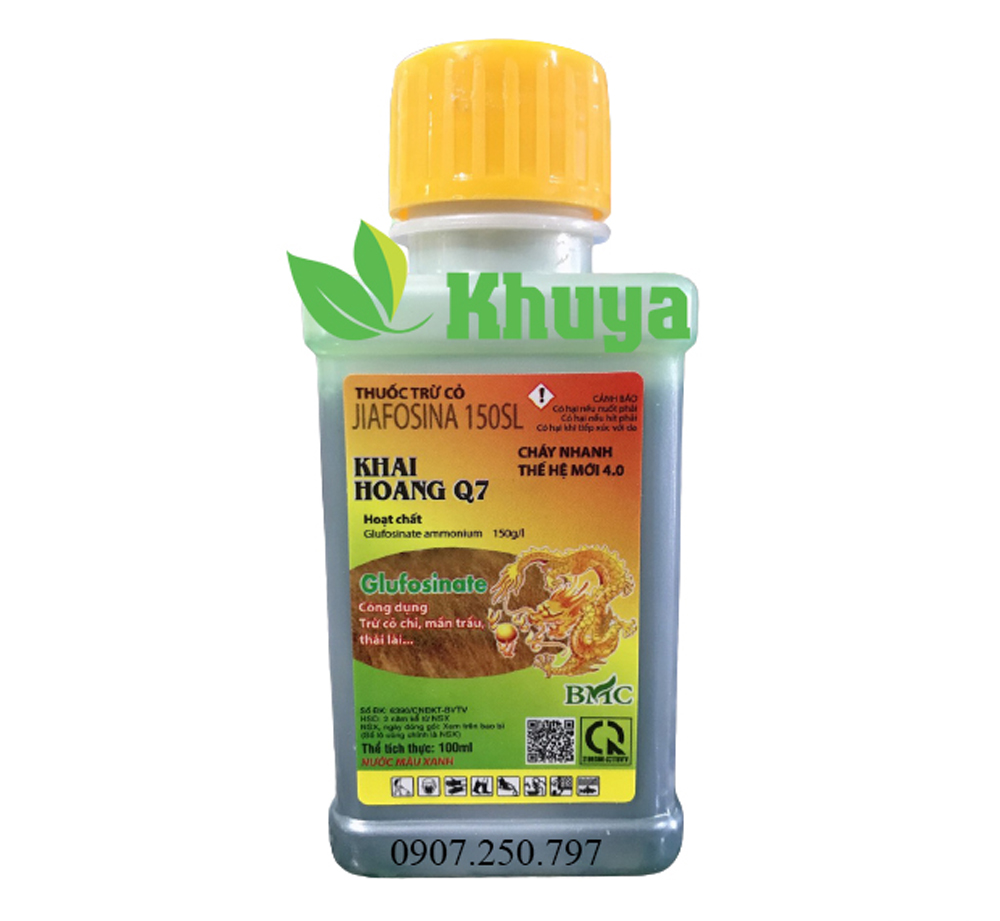 Thuốc trừ cỏ Khai Hoang Q7 chai 100ml Cỏ cháy thế hệ mới