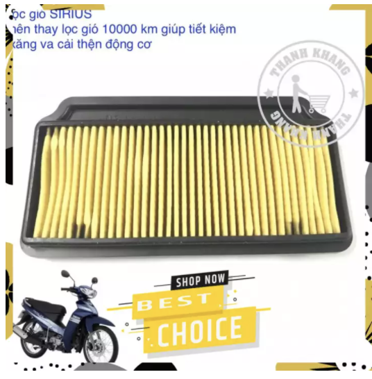[HCM]Lọc gió xe Sirius Thanh Khang 006000473