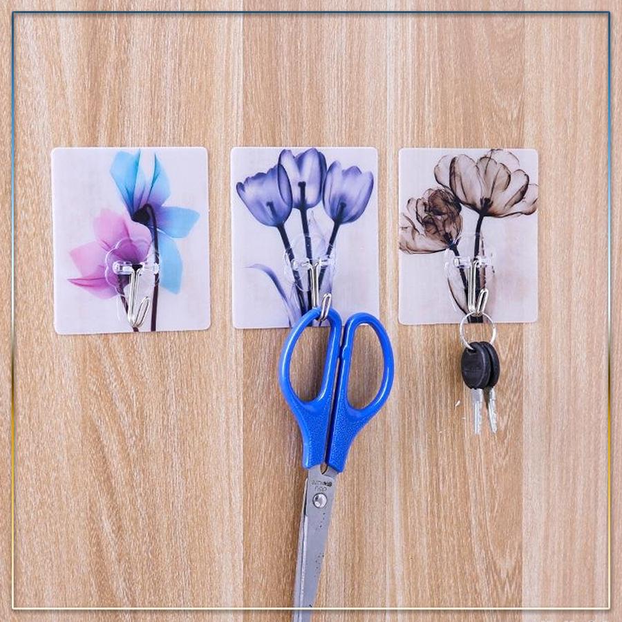 Combo 5 Móc Dán Tường Chịu Lực 3D Siêu Dính