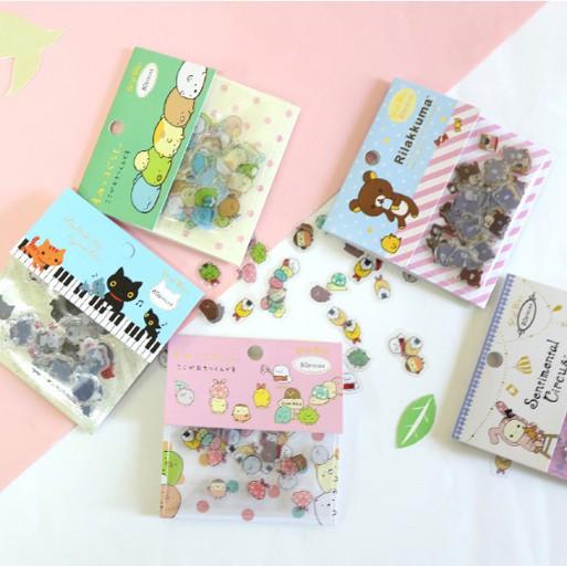 Combo 50 nhãn dán sticker hình gấu dễ thương Canarystore54