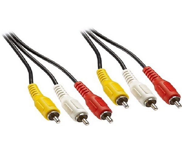 Dây Loa AV 6 Đầu Hoa Sen RCA Dài 1.5M (Đen)