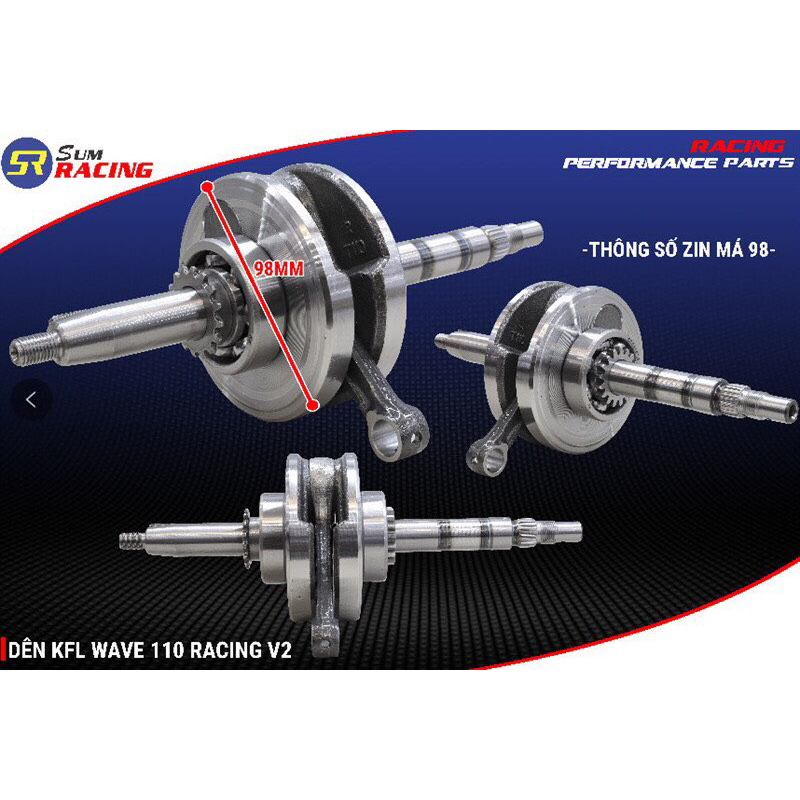 Dên Lớn Sum Racing Wave 110 10mm, 10.5mm, 12.5mm Má 98, 99 Malaysia Phụ Kiện Xe PKPEE