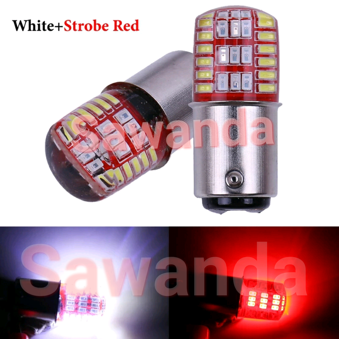 Bóng đèn Led phanh 42 Led sáng Trắng chớp Đỏ