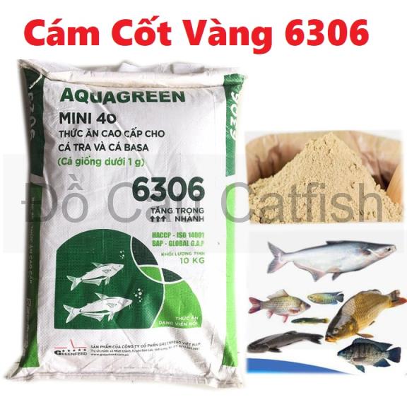 Cám cốt vàng grenfeed 6306 dạng bột-cám cốt vàng câu cá-cám cốt câu cá tra-mồi câu cá tra