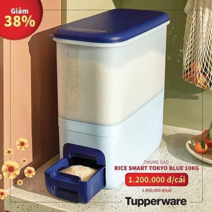 Thùng Đựng Gạo Tupperware Rice Dispencer 10kg (chính hãng)