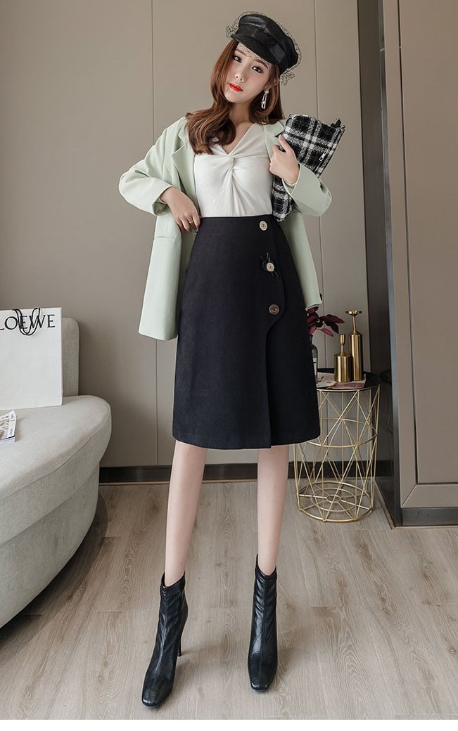 Chân váy chữ a 3 nut vivi