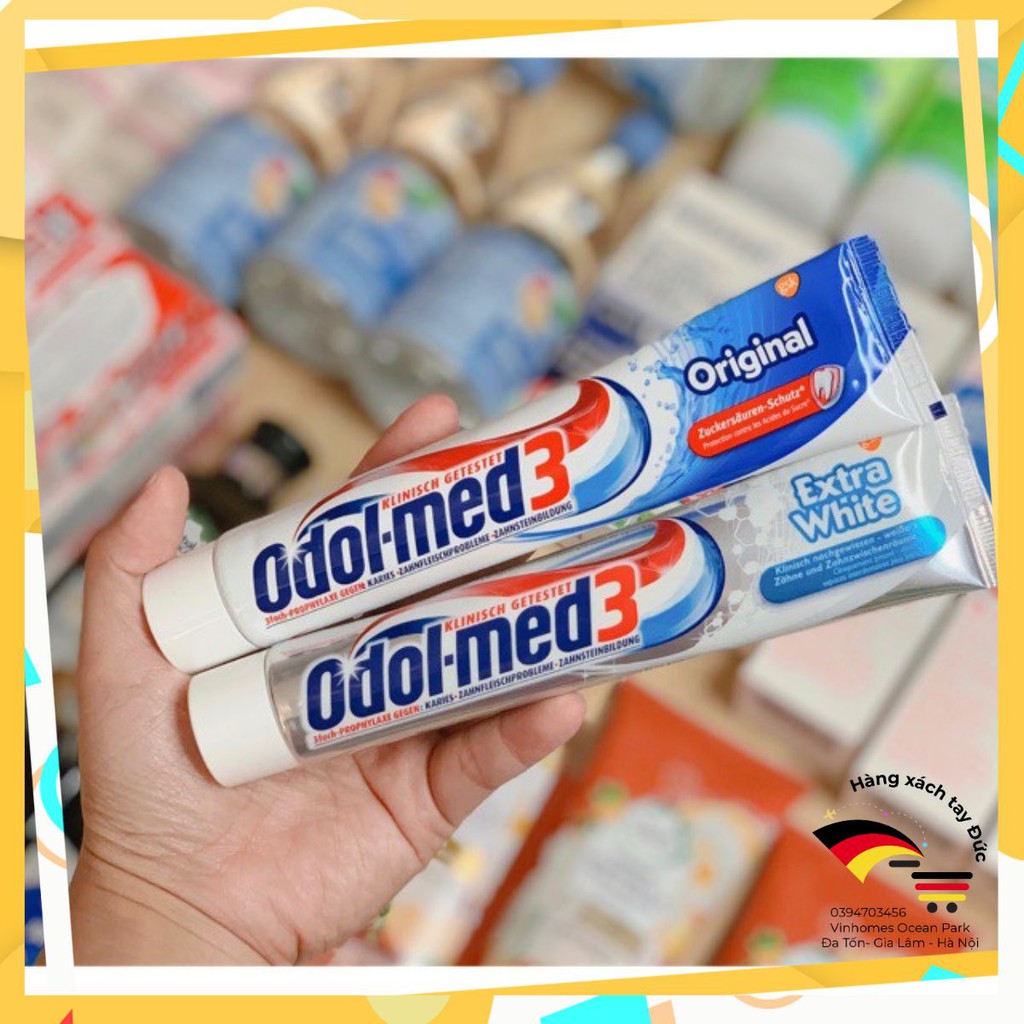 [ HÀNG ĐỨC CHÍNH HÃNG ] Kem Đánh Răng Odol Med 3, 75 ml