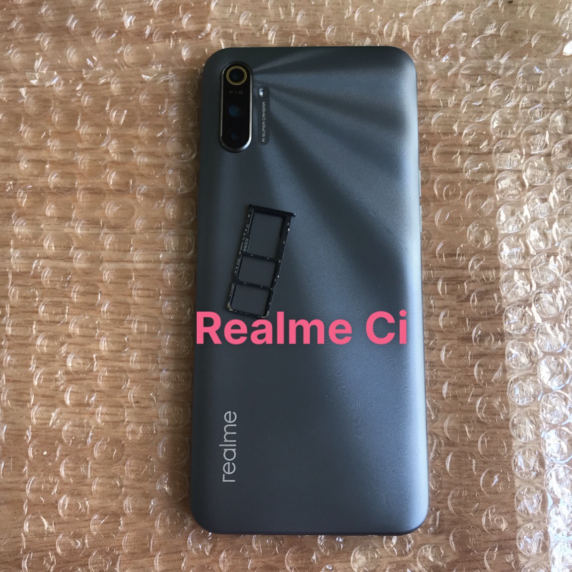 BỘ VỎ REALME C3I ZIN có kính camera + phím+ khay sim