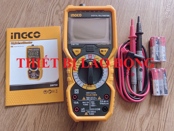 Đồng hồ đo điện vạn năng INGCO DM750