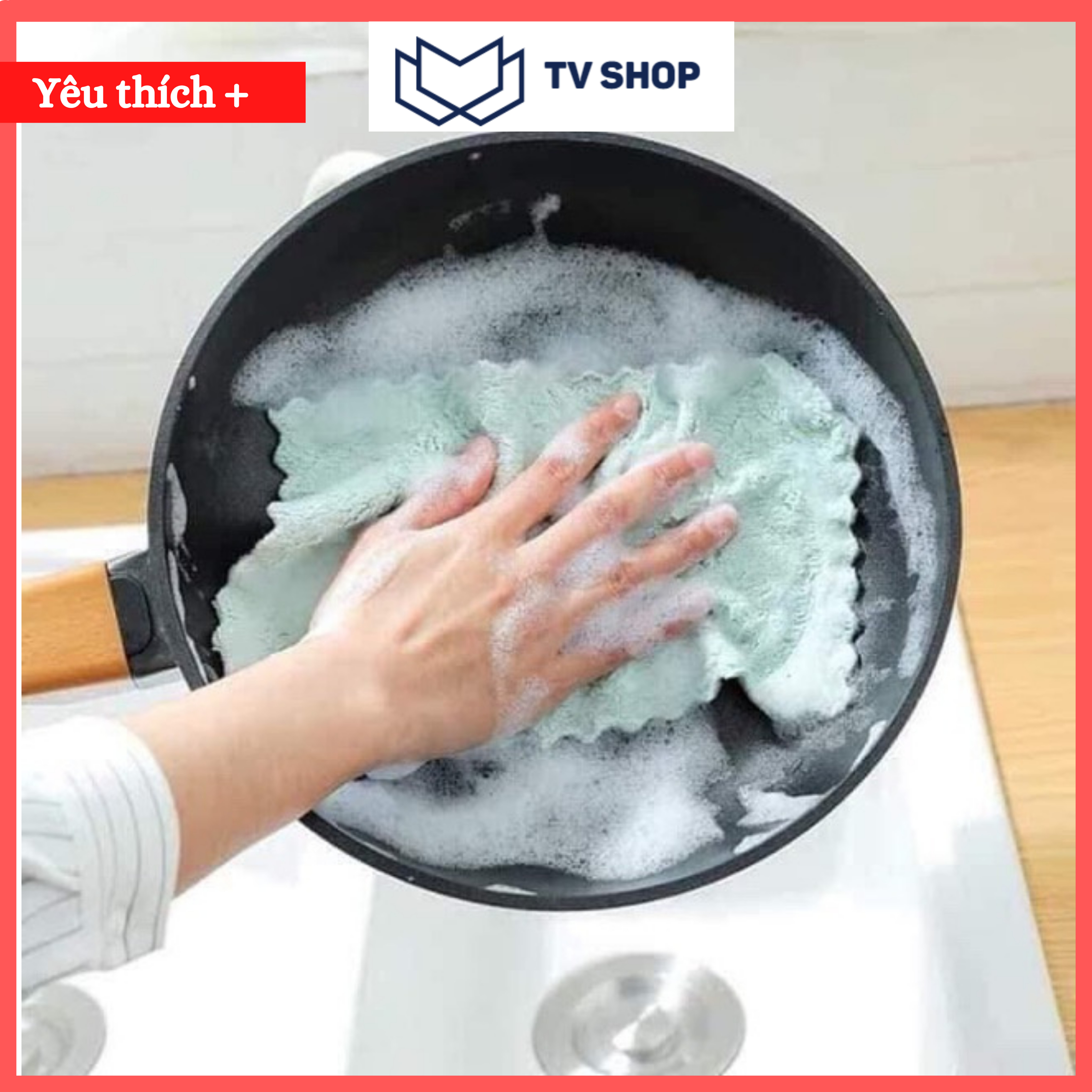Combo 10 khăn lau 2 mặt đa năng siêu thấm siêu mềm .