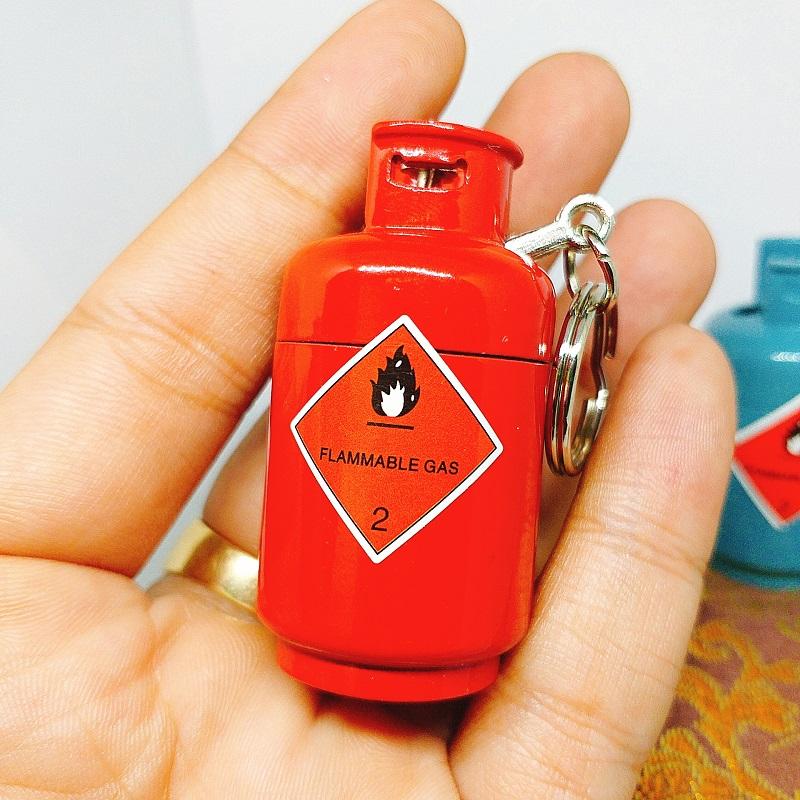 Combo 20 Bật Lửa Móc Khoá Hình Bình Ga Cực Độc ( Kim Loại )