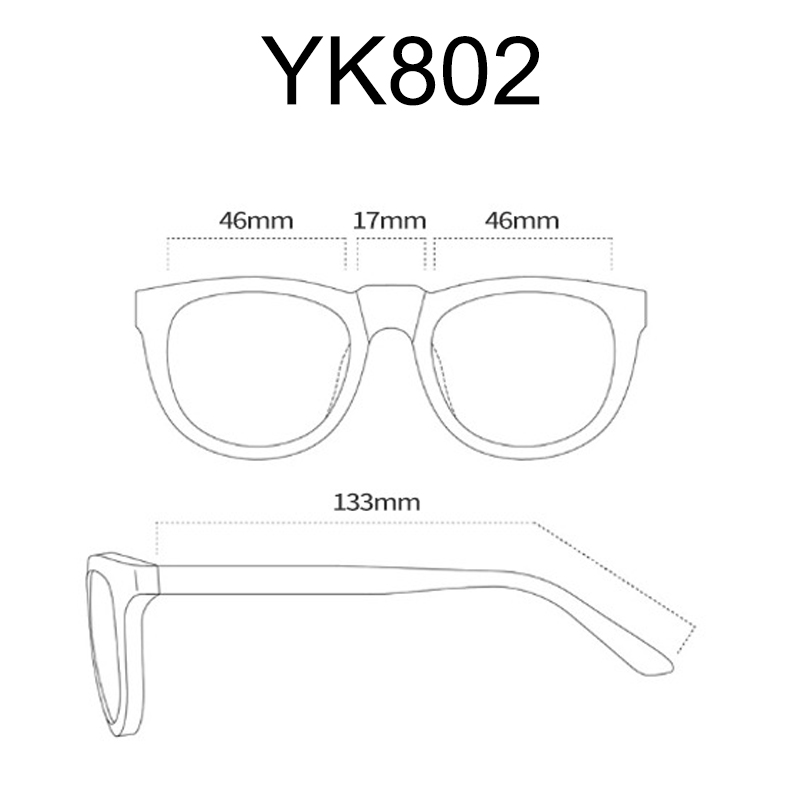 [Nhiều màu] Mắt kính râm trẻ em phân cực YK802 [ tặng kèm hộp + thẻ thử phân cực ]