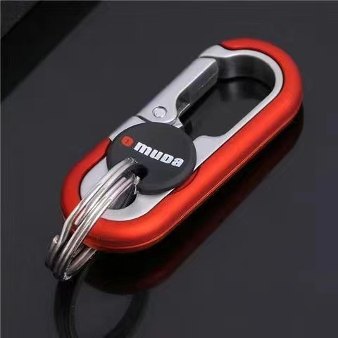 Móc khoá xe máy ô tô OMUDA chốt móc đĩa quần inox cao cấp 3746