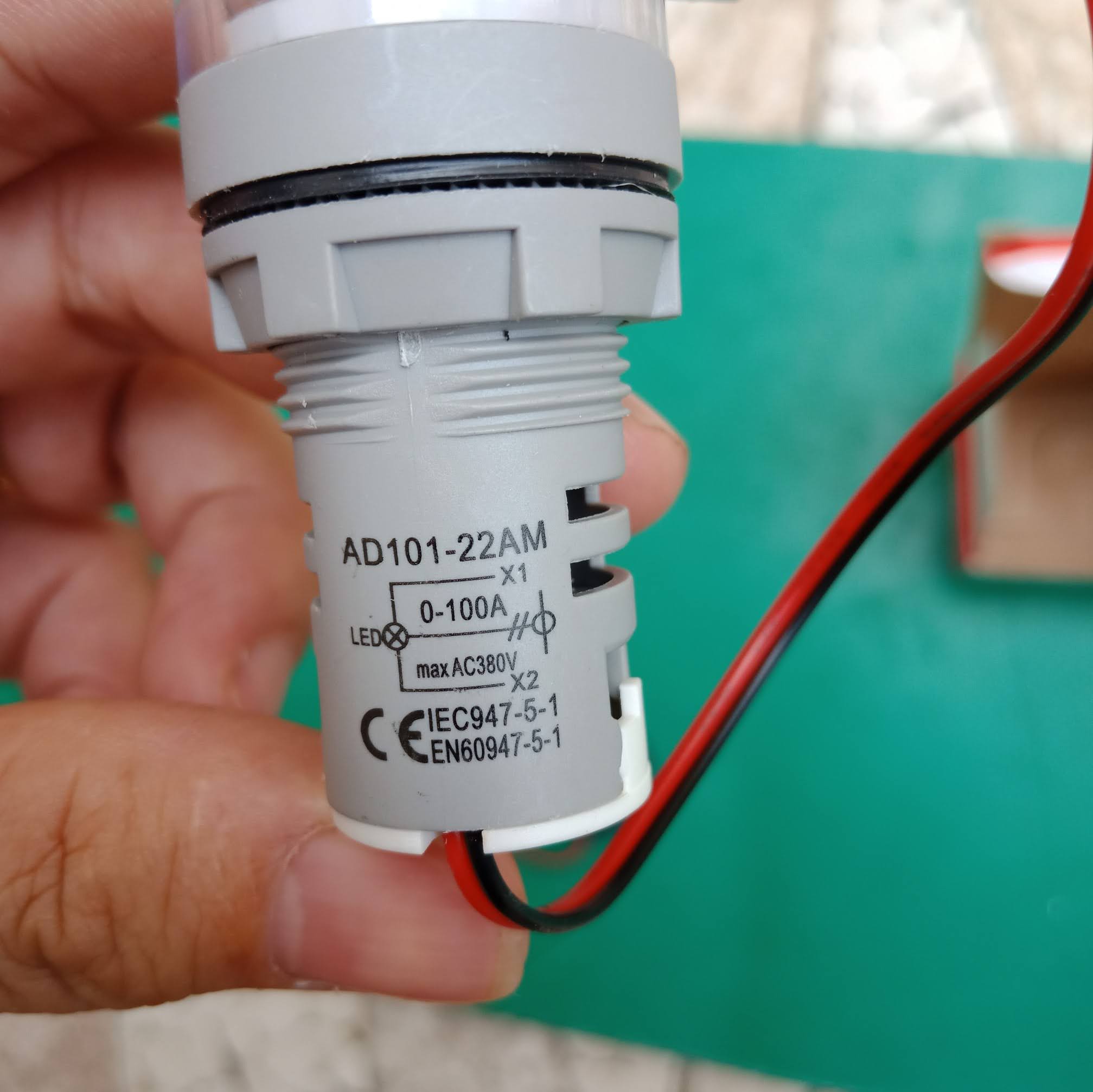 Đèn LED báo cường độ dòng điện phi 22 - Báo Ampere