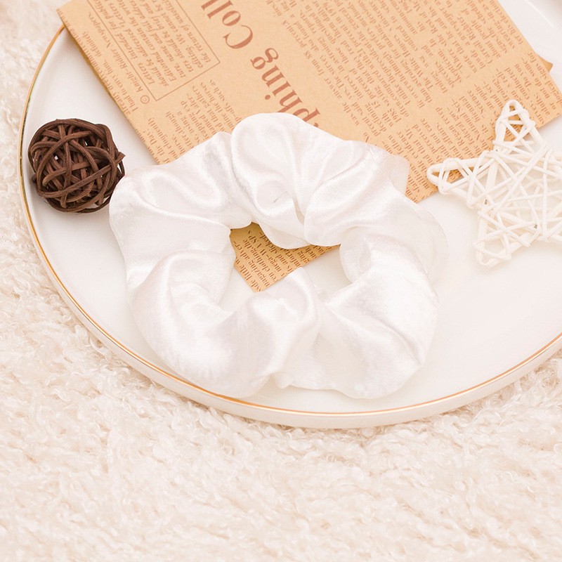 Buộc tóc scrunchies Buộc tóc mẫu trơn nhiều màu trẻ trung 1000N -HD365