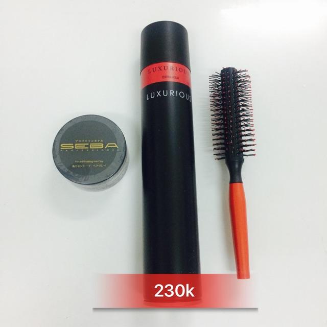 Combo of Seba Luxurious And Wax Hair Spray
