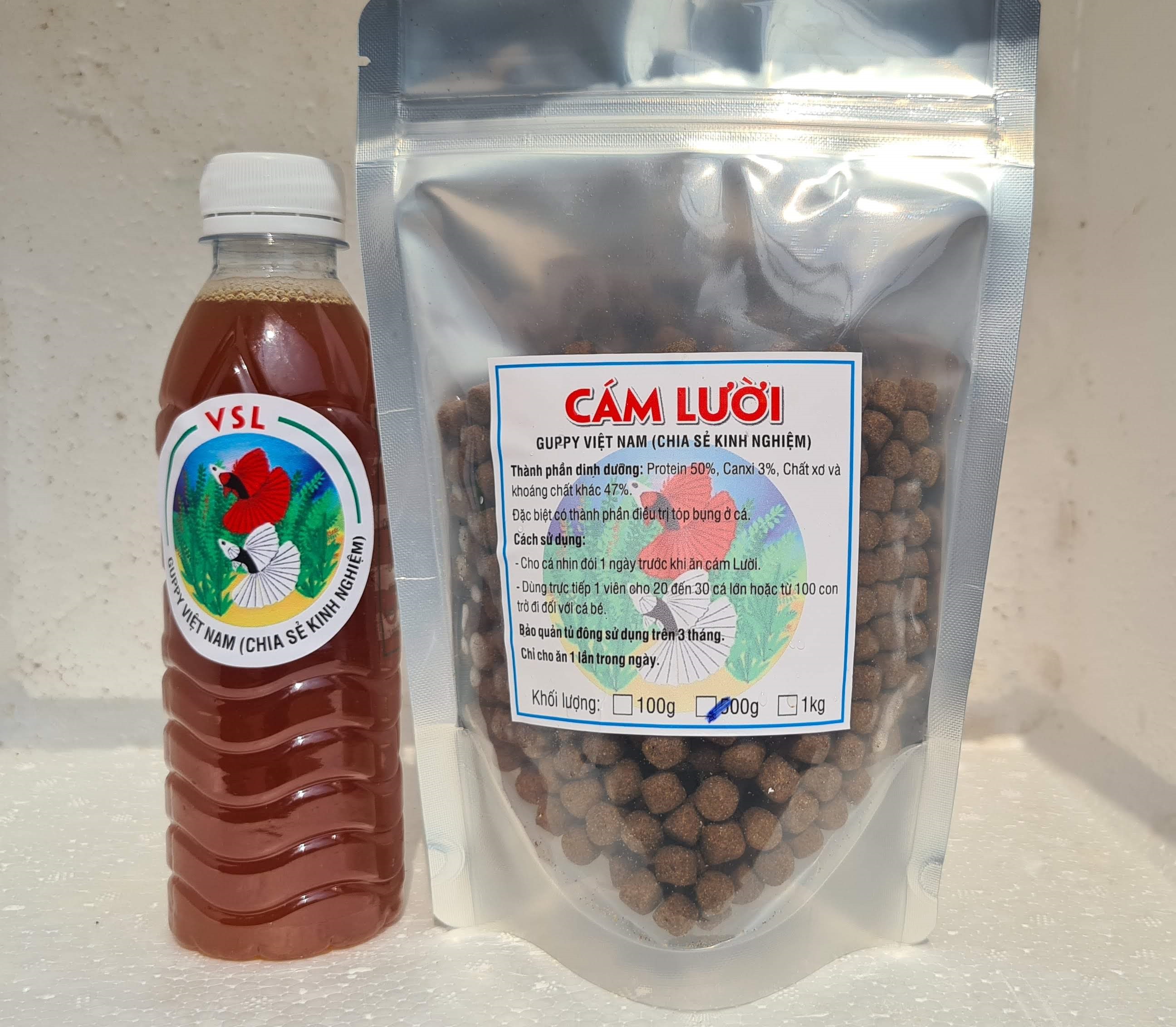 Combo Cám Lười và Vi Sinh Lười Cho Cá Cảnh